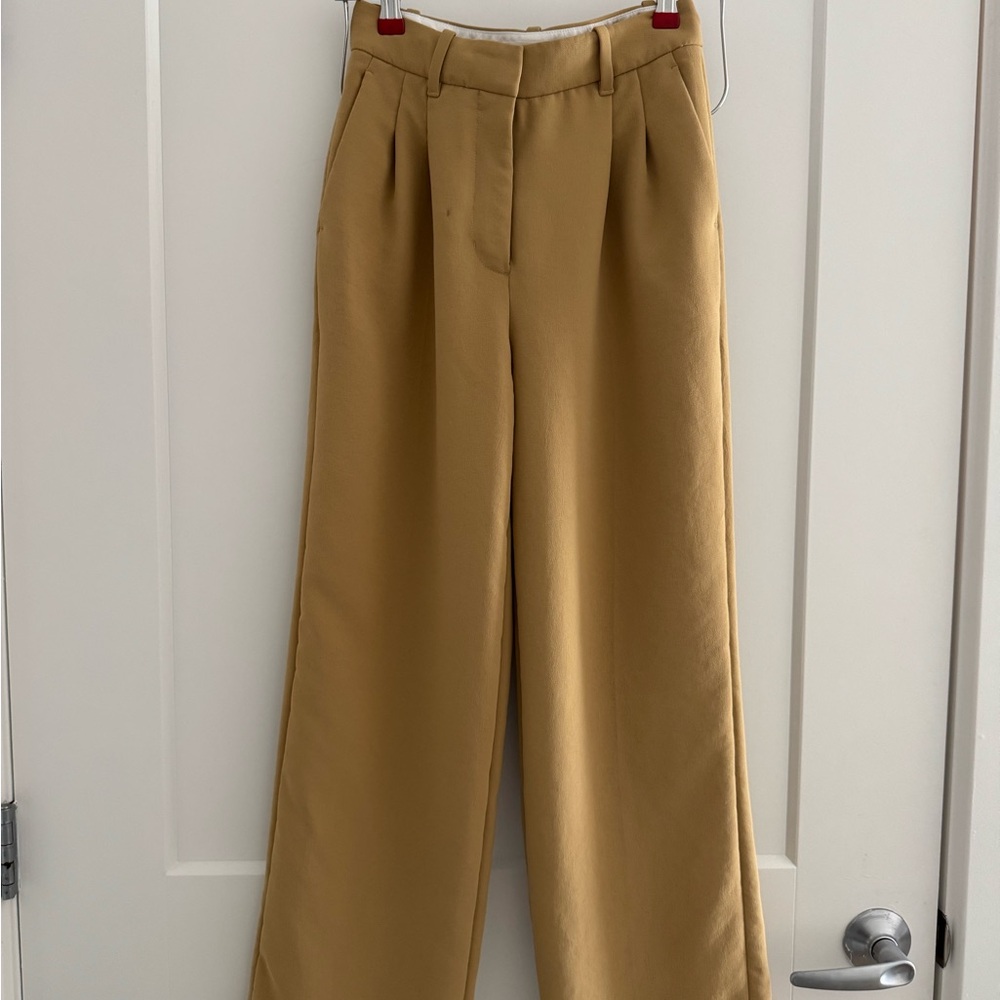Aritzia effortless pants, sandy beige